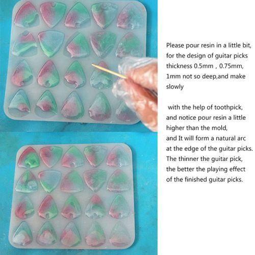 Guitar Picks & Boxes Resin Mold Silicone