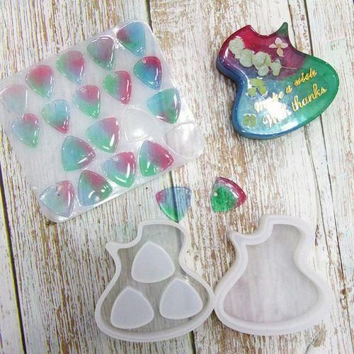 Guitar Picks & Boxes Resin Mold Silicone