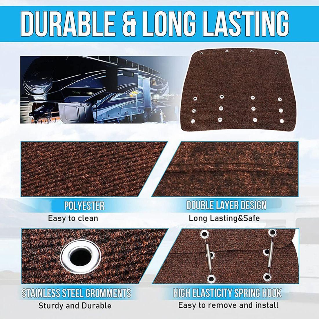RV Step Rugs Stairs Cover,Carpet for 8-11Inch Depth RV