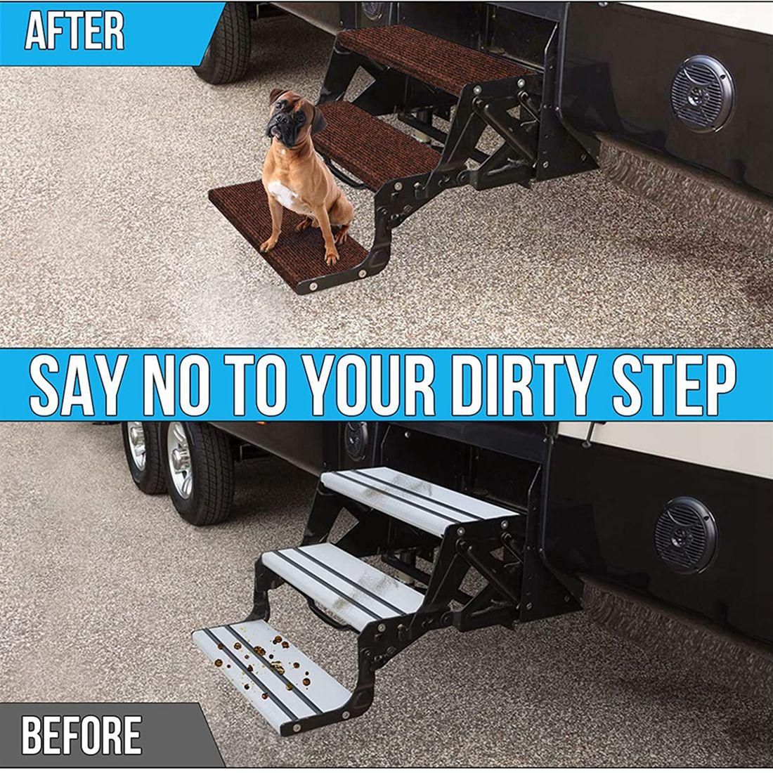 RV Step Rugs Stairs Cover,Carpet for 8-11Inch Depth RV