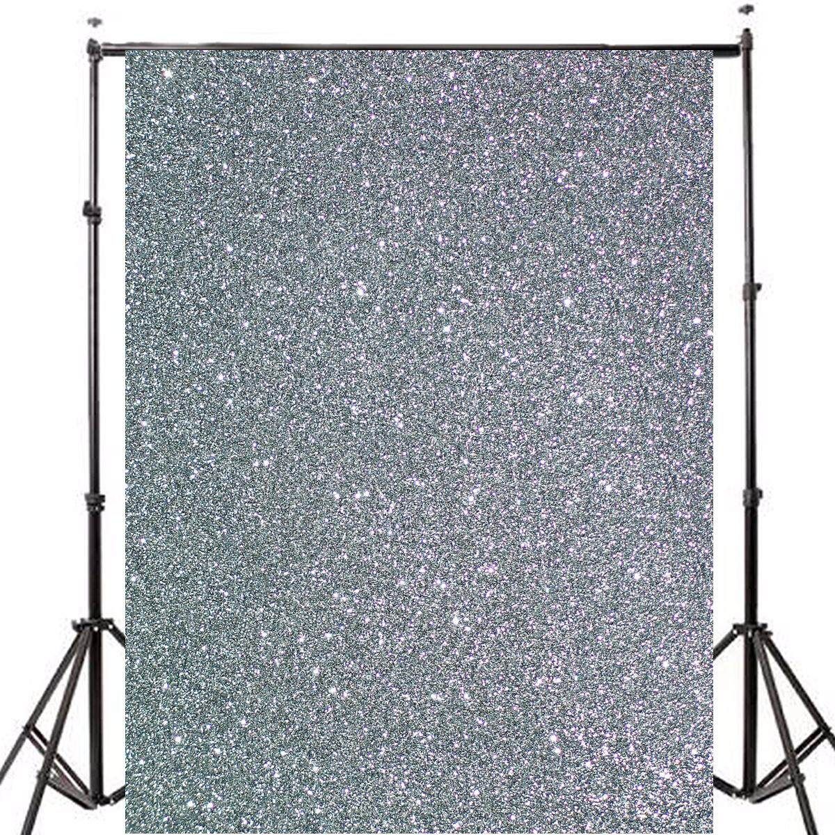 7x5ft Sparkling Silver Photography Background Cloth Backdrops