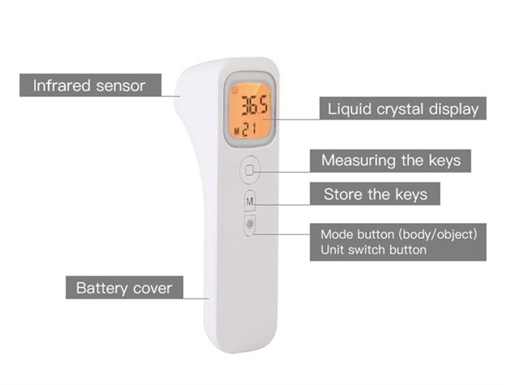 Thermometre Medical Mercurial GlThermometer Large Screen Clinical Measurement Device Fever Temperature Detection Tools