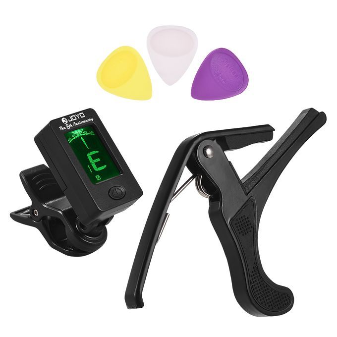 Guitar Accessory Set For Beginners With Clip-on LCD Digital