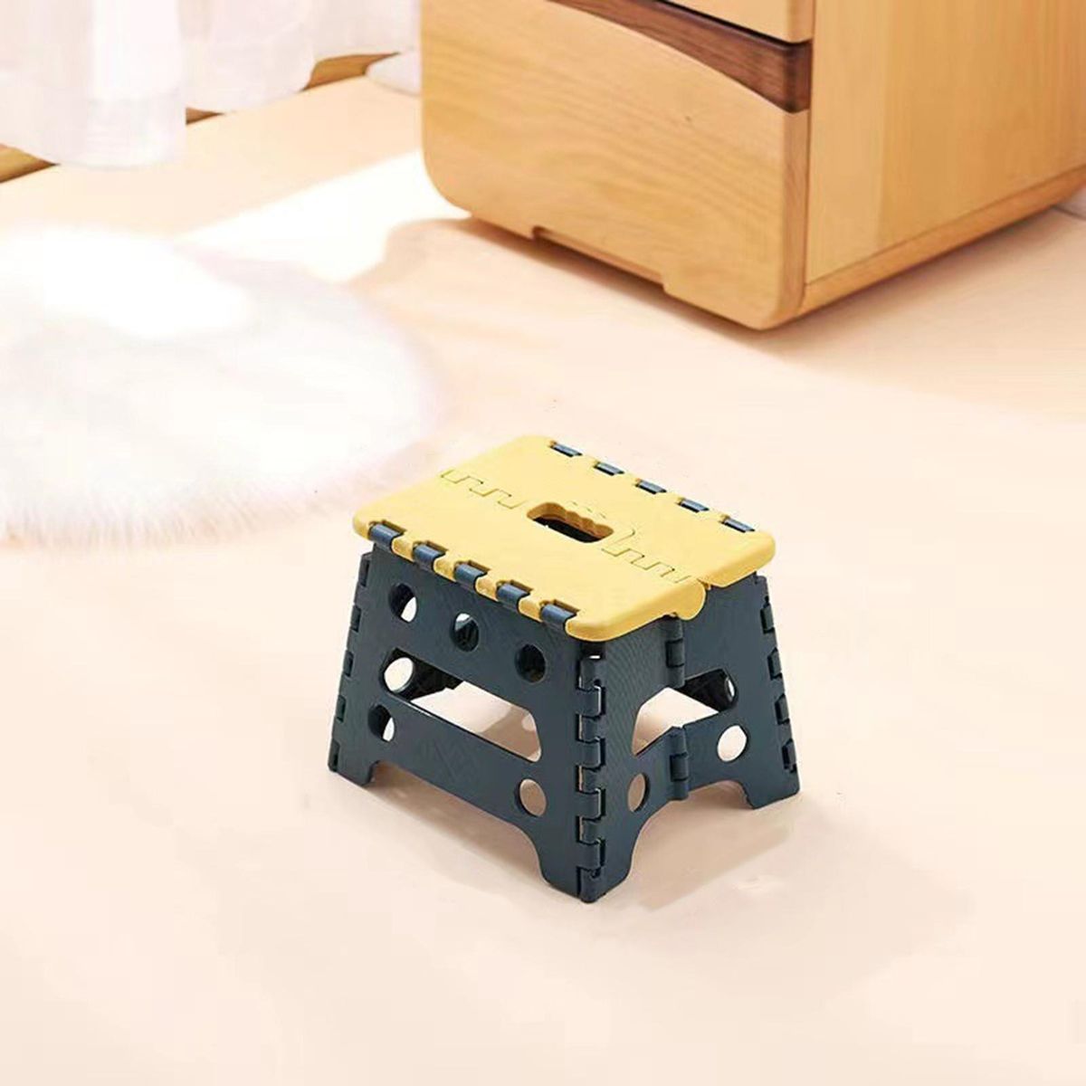 Folding Chair Compact Backpacking Chair Portable Folding Stool Blue