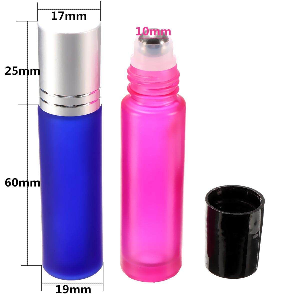 5PCS 10ml 1/3oz 5 Roll On Glass Bottle Essential Oil Roller Ball