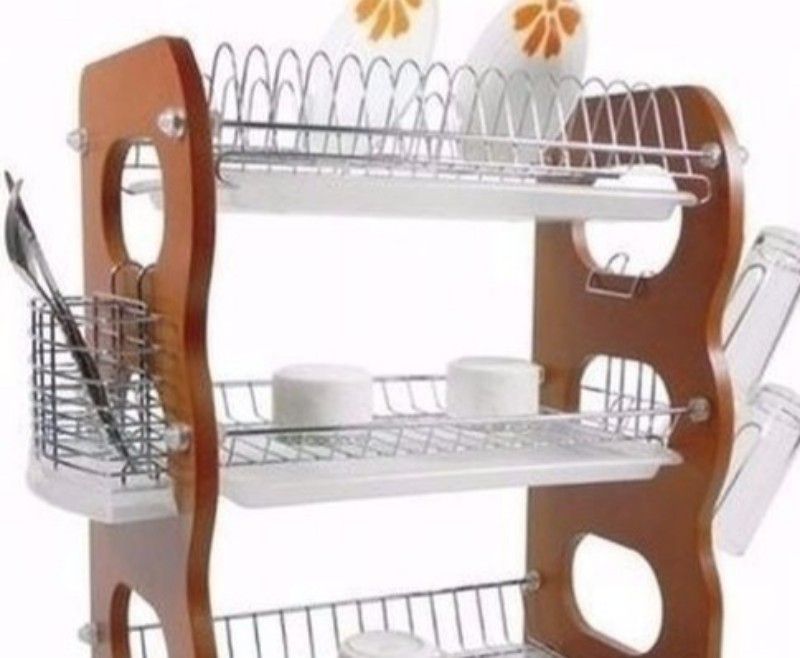 3 Tier Plate Rack And Drainer