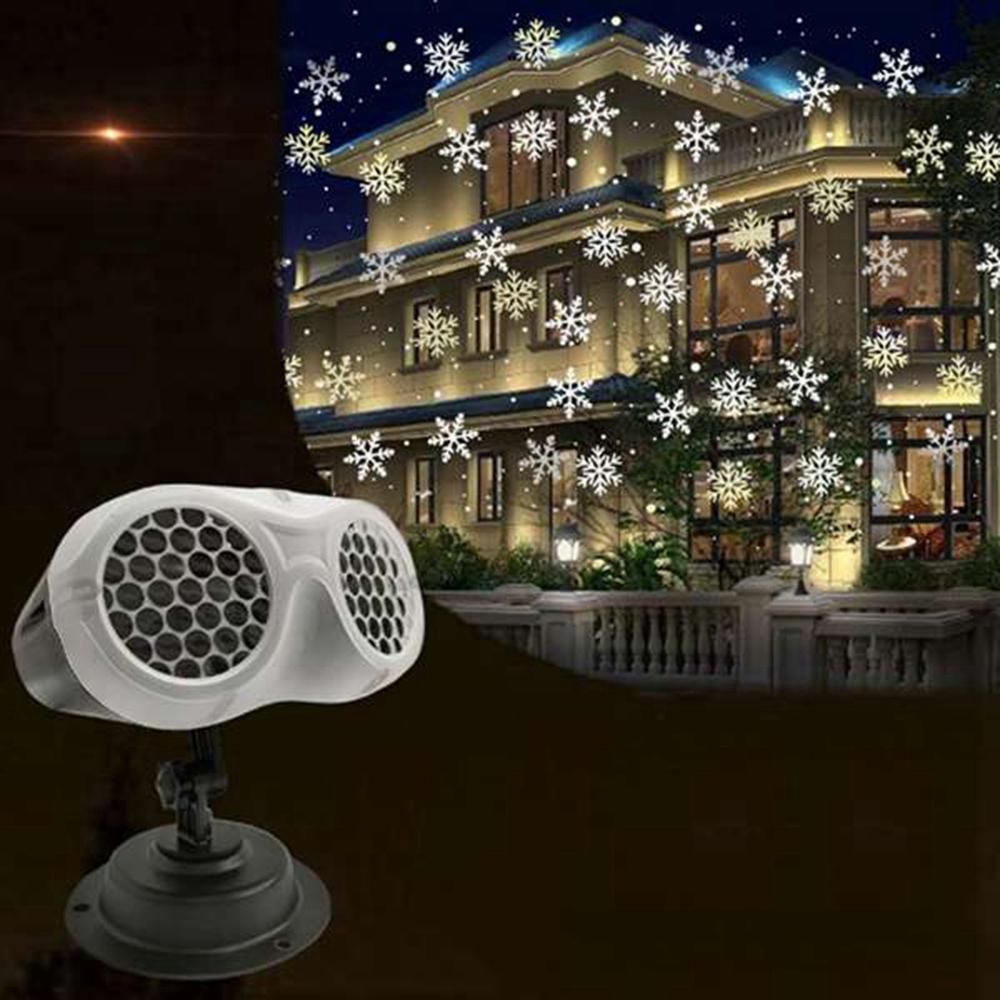 Smart Night Light Snow Projection Lamp Table Smart Universe 3D Lamp Colorful Binocular Projection Lamp-UK Plug