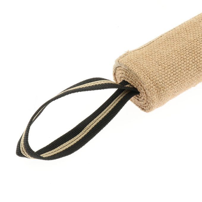 Pet Dog Play Chew Dummy Jute Biting Roll Toy Training Supplies With M