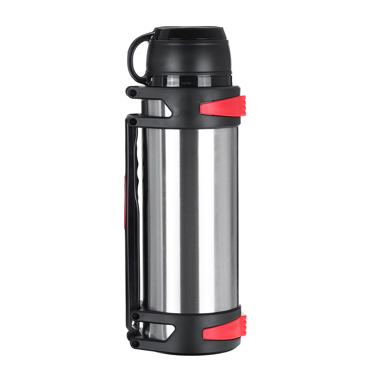 3000ML Large Capacity 36H Keep Hot & Cold Coffee Tea Soups Water Bottle Cups Mug With Carrying Strap Stainless Steel Thermos Flask Double Wall Stainless Steel Vacuum Flask Insulated Cup Portable For Travel Outdoor Kids Studen