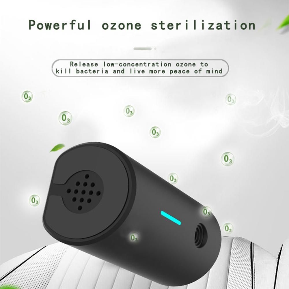 Home Air Purifier Portable Refrigerator Air Filter Desktop Smart for Car Negative Lonizer Ion Generator USB Rechargeable