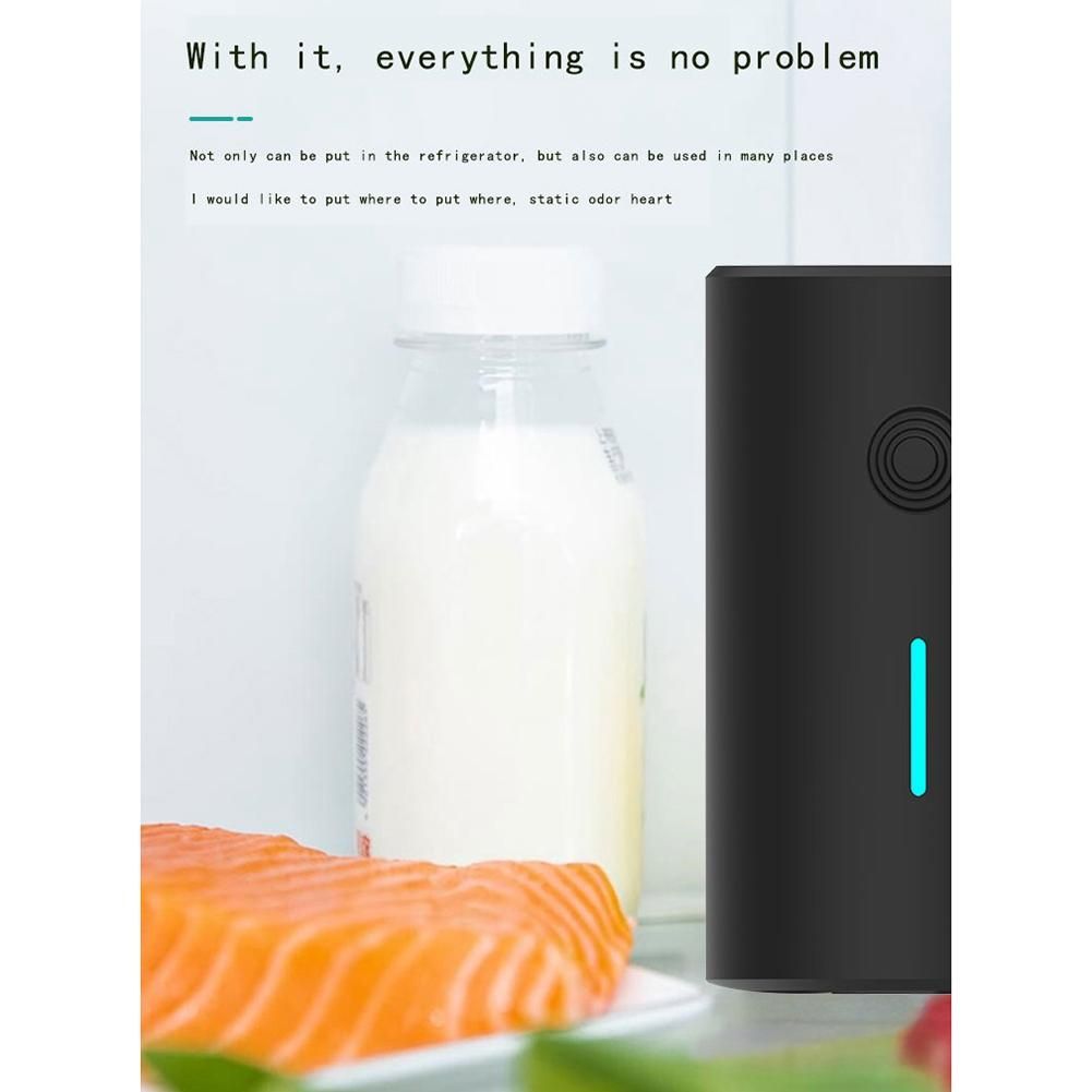 Home Air Purifier Portable Refrigerator Air Filter Desktop Smart for Car Negative Lonizer Ion Generator USB Rechargeable