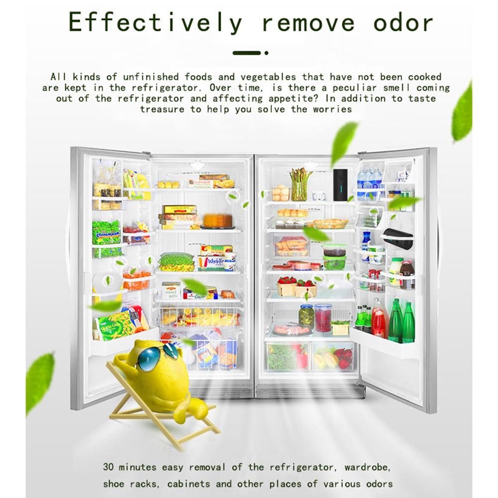 Home Air Purifier Portable Refrigerator Air Filter Desktop Smart for Car Negative Lonizer Ion Generator USB Rechargeable