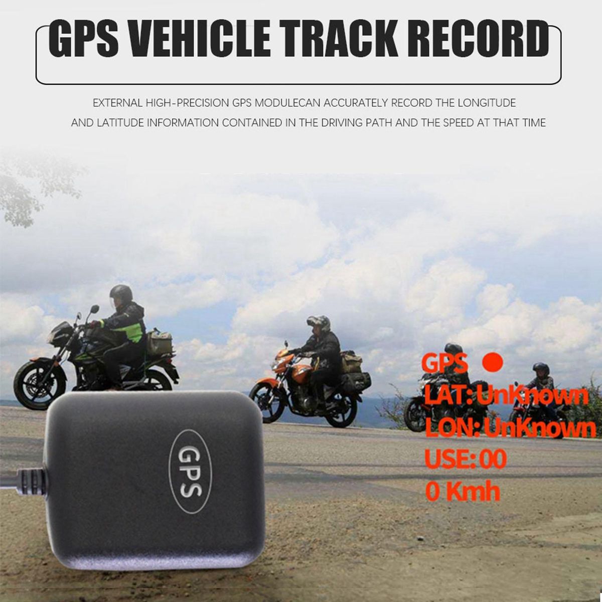 Motorcycle Recording Dash cam Dual 2 Channels Lens Front & Rear 1080P Driving Recorder with GPS 140° Wide Angle 3'' LCD, 64G Max