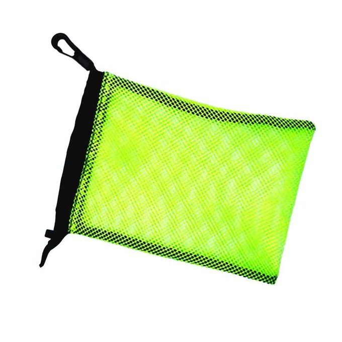 Travel Camping Outdoor Heavy Duty Mesh Stuff Sack Drawstring Yellow