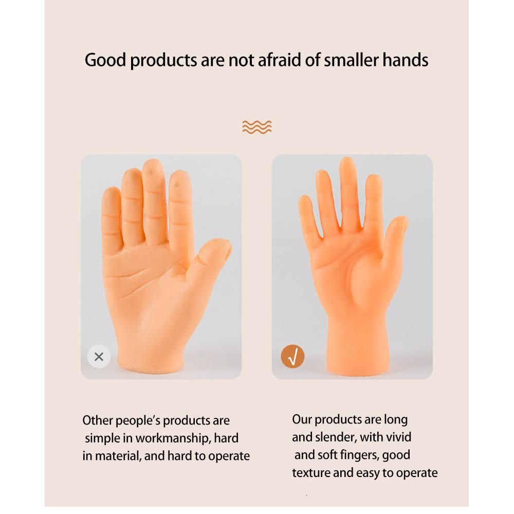2Pcs Funny Mini Hands Creative Finger Fidget Toys Small