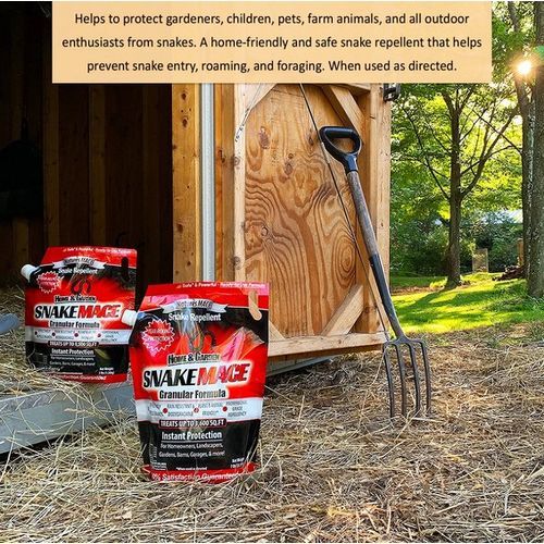 Snake MACE 3lb Granular Bag, Treats 1,500 Sq.Ft Snake  Repellent