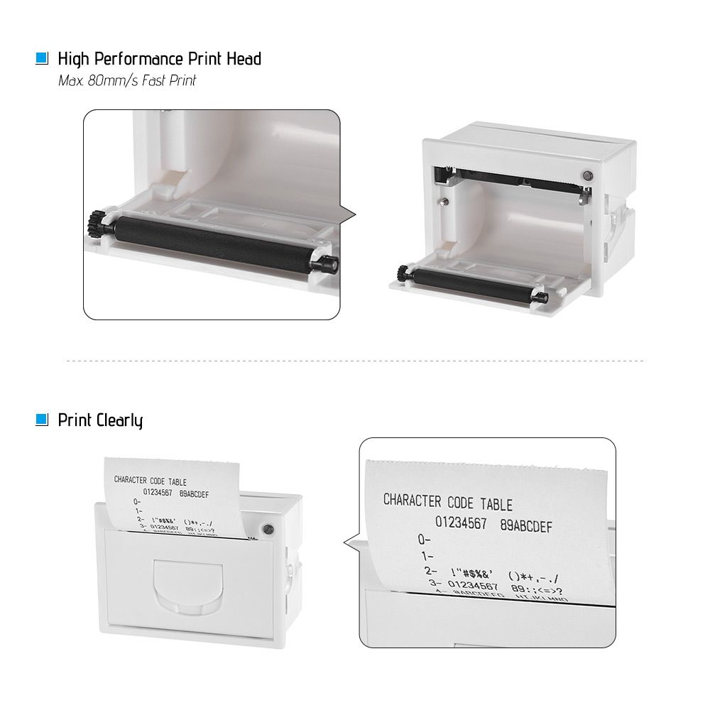 QR204 58mm Mini Embedded Receipt Thermal Printer