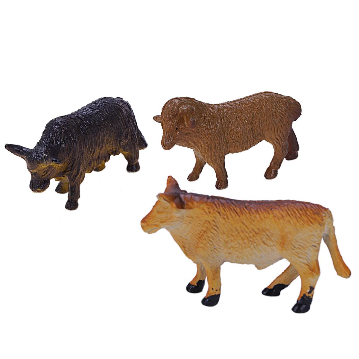 Model Plastic Animal Figure Toy Set of 12 pcs(Domestic