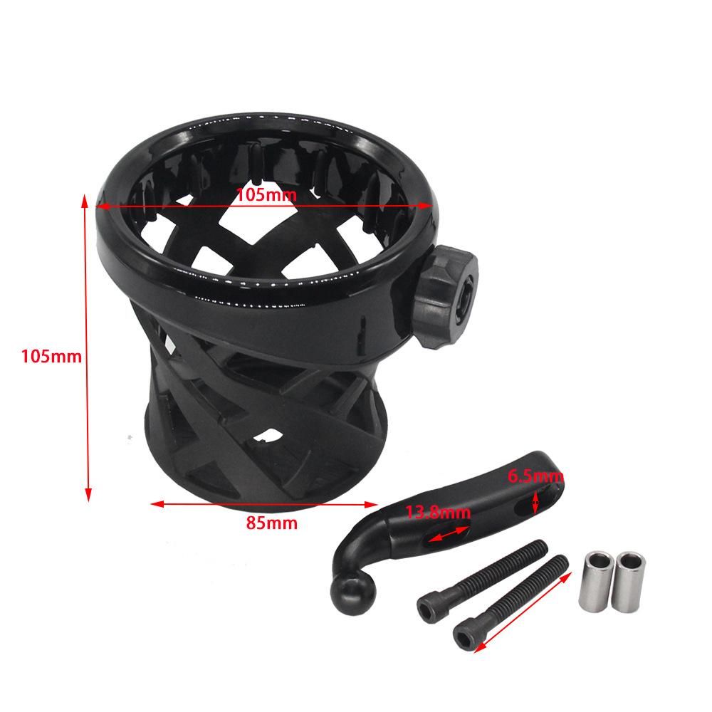 Motorcycle Handlebar Cup Holder Drink with Mesh Basket