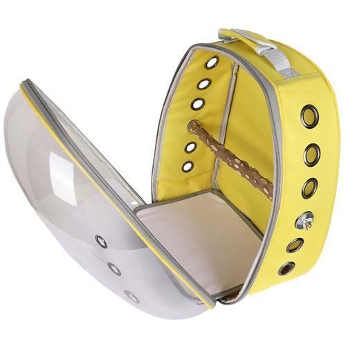 Pet Parrot Carrier Bird Travel Bag Backpack Space Capsule Transparent Backpack Breathable Parrot Backpack Transparent Birdcage