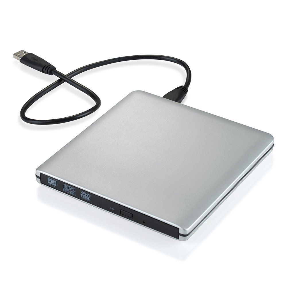 For Samsung Asus Dell HP Ultrabook USB 3.0 External DVD Player 8X DVD-ROM Combo Reader 24X CD-R Burner Slim Optical Drive Silver