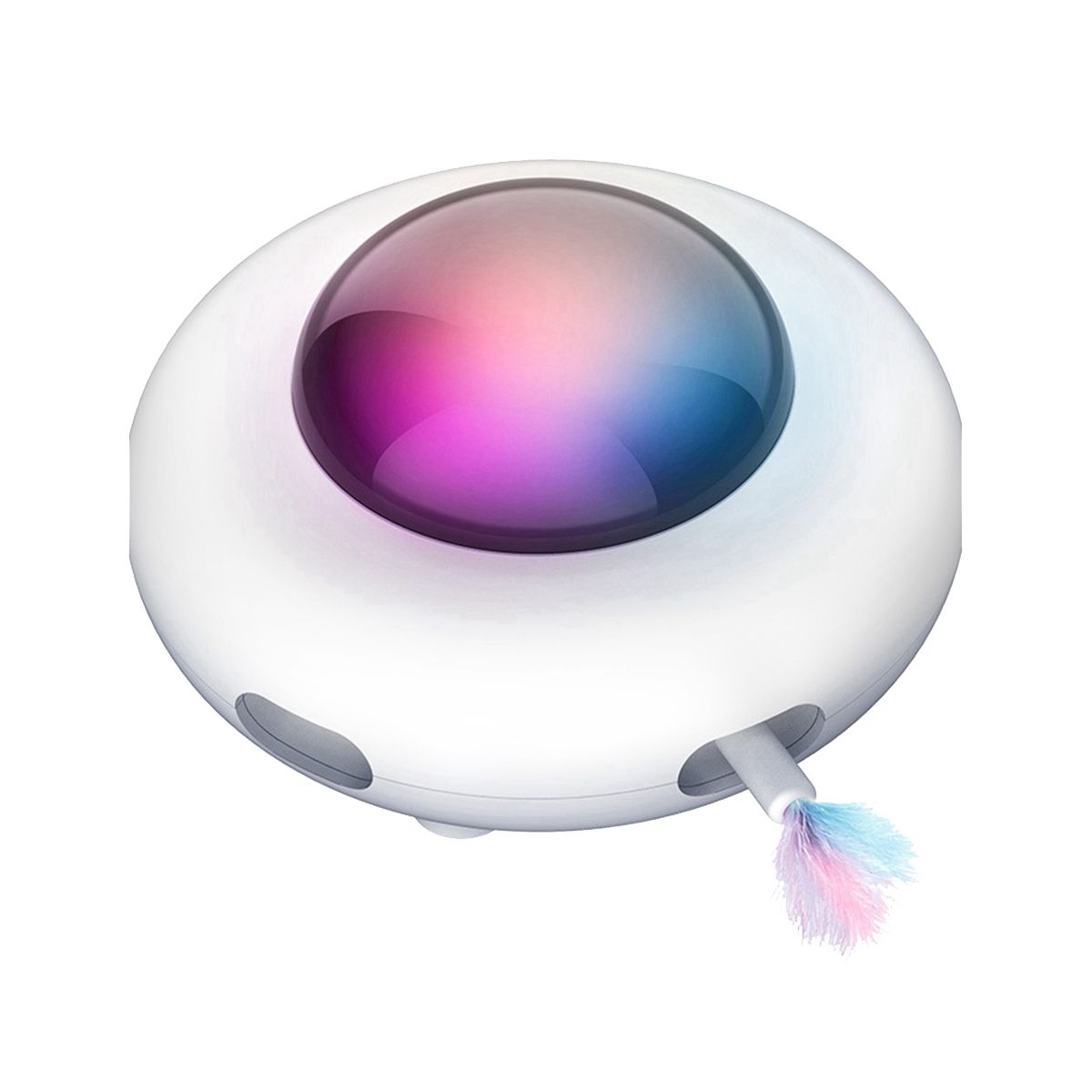 Cute Toy Smart Teaser UFO Pet Turntable Catching Training