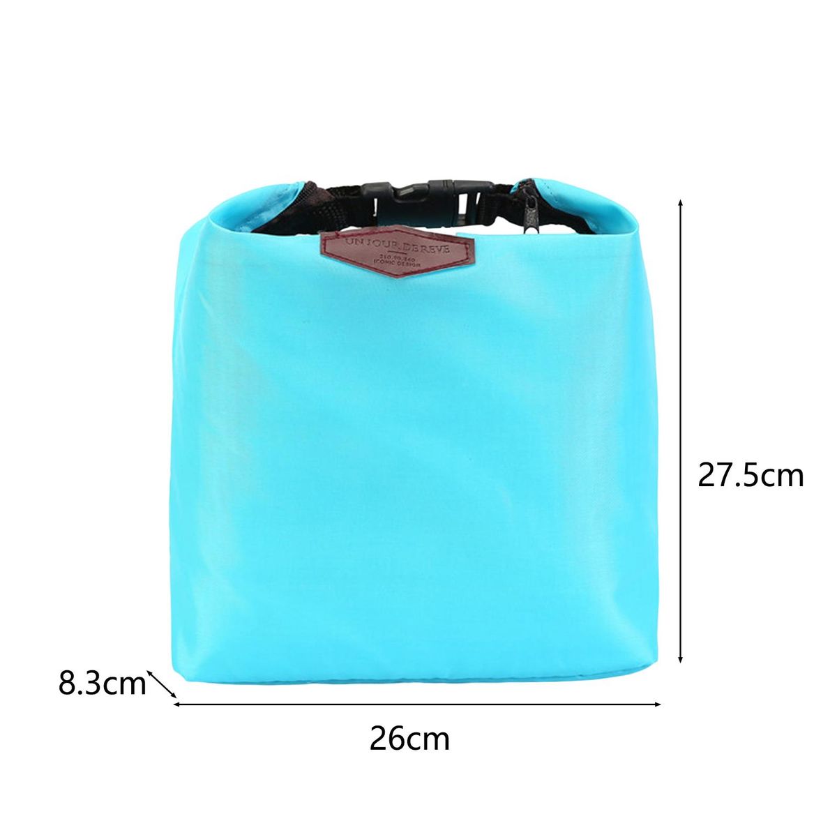 Insulated Lunch Bag School Students Thermal Bento Box Carrying Pouch Light Blue