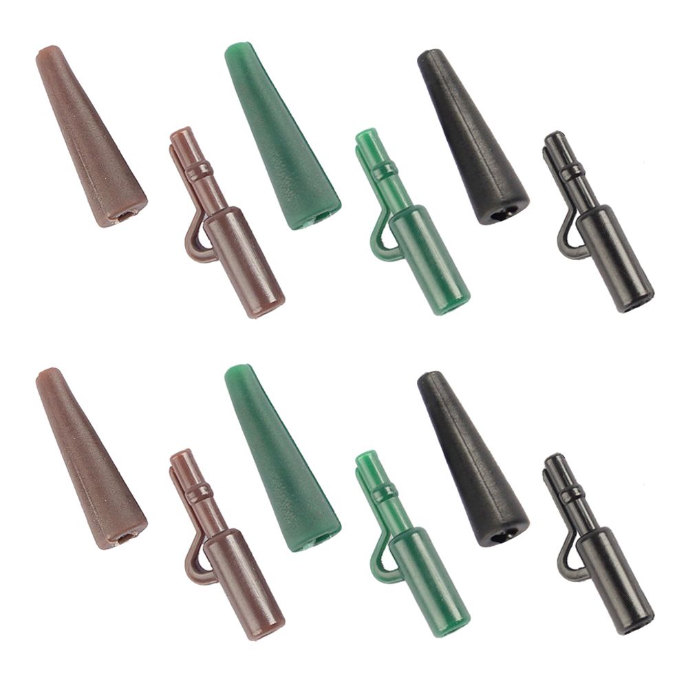120pcs Fishing Accessories Set Safety Lead Clips With Tail