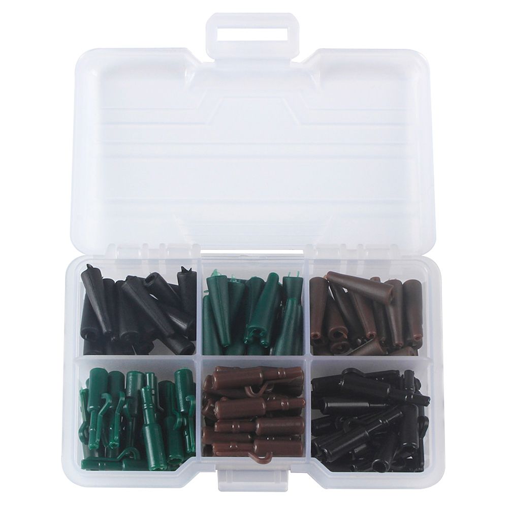 120pcs Fishing Accessories Set Safety Lead Clips With Tail