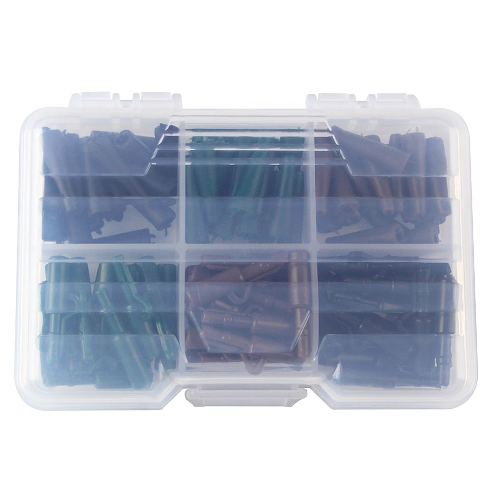 120pcs Fishing Accessories Set Safety Lead Clips With Tail