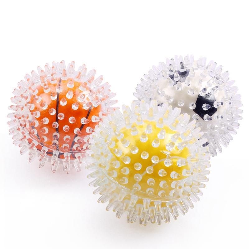 9Cm Pet Dog Chewing Balls Chew Toy Soft Stab To Bite Molars