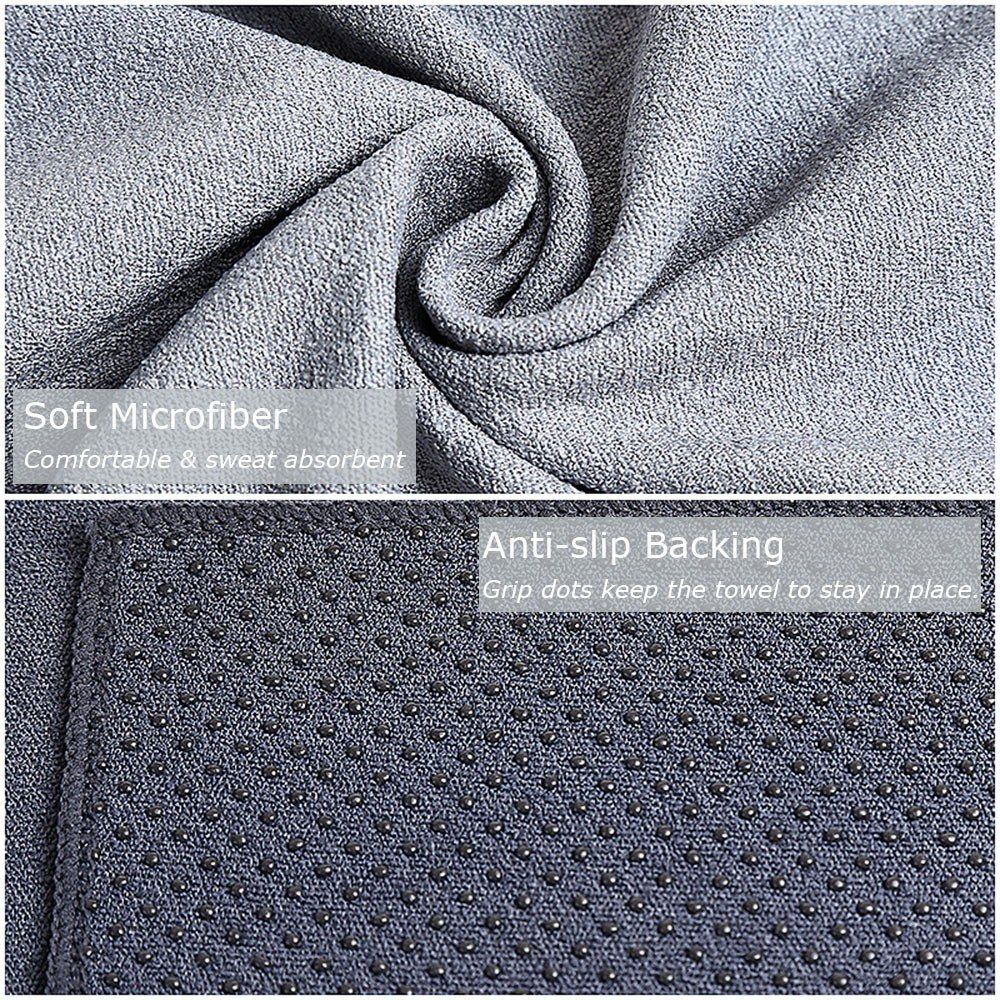 Yoga Towel Nonslip Mat-sized Soft Absorbent Microfiber