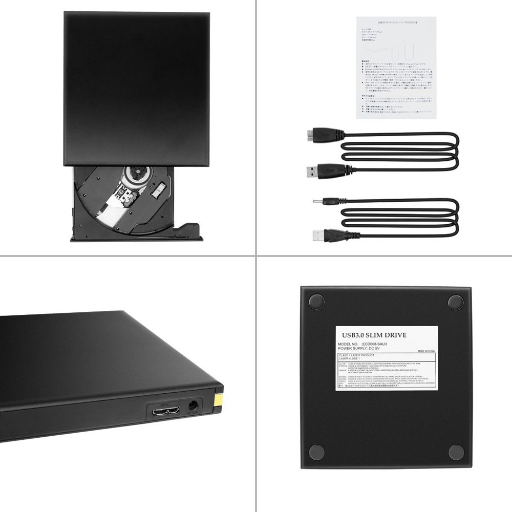 USB 3.0 External DVD RW DVD DL CD RW Drive Writer Burner For WINDOWS Win XP/7/8/10 Desktop Laptop PC XiaoMi Dell HP Acer