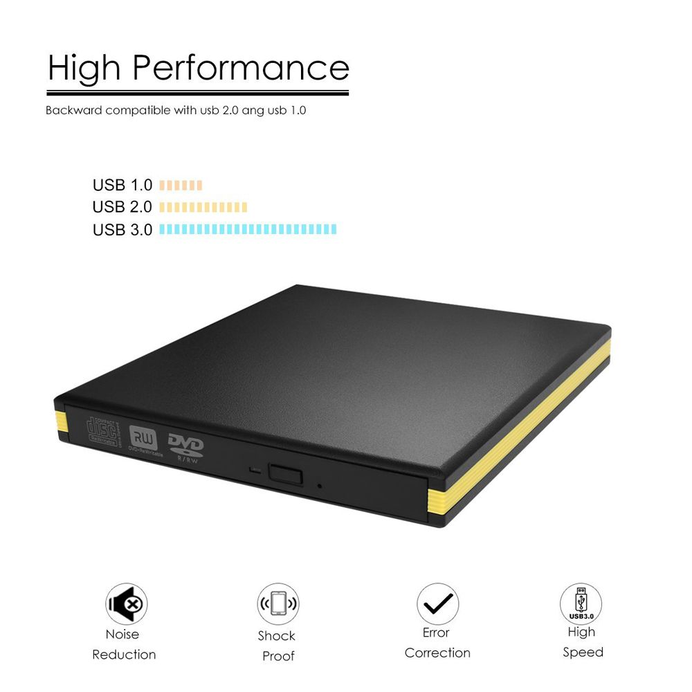 USB 3.0 External DVD RW DVD DL CD RW Drive Writer Burner For WINDOWS Win XP/7/8/10 Desktop Laptop PC XiaoMi Dell HP Acer