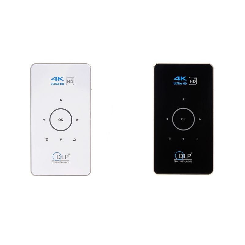 C6 2G+16G Android Smart DLP HD Projector Mini Wireless Projector: EU Plug (Black)