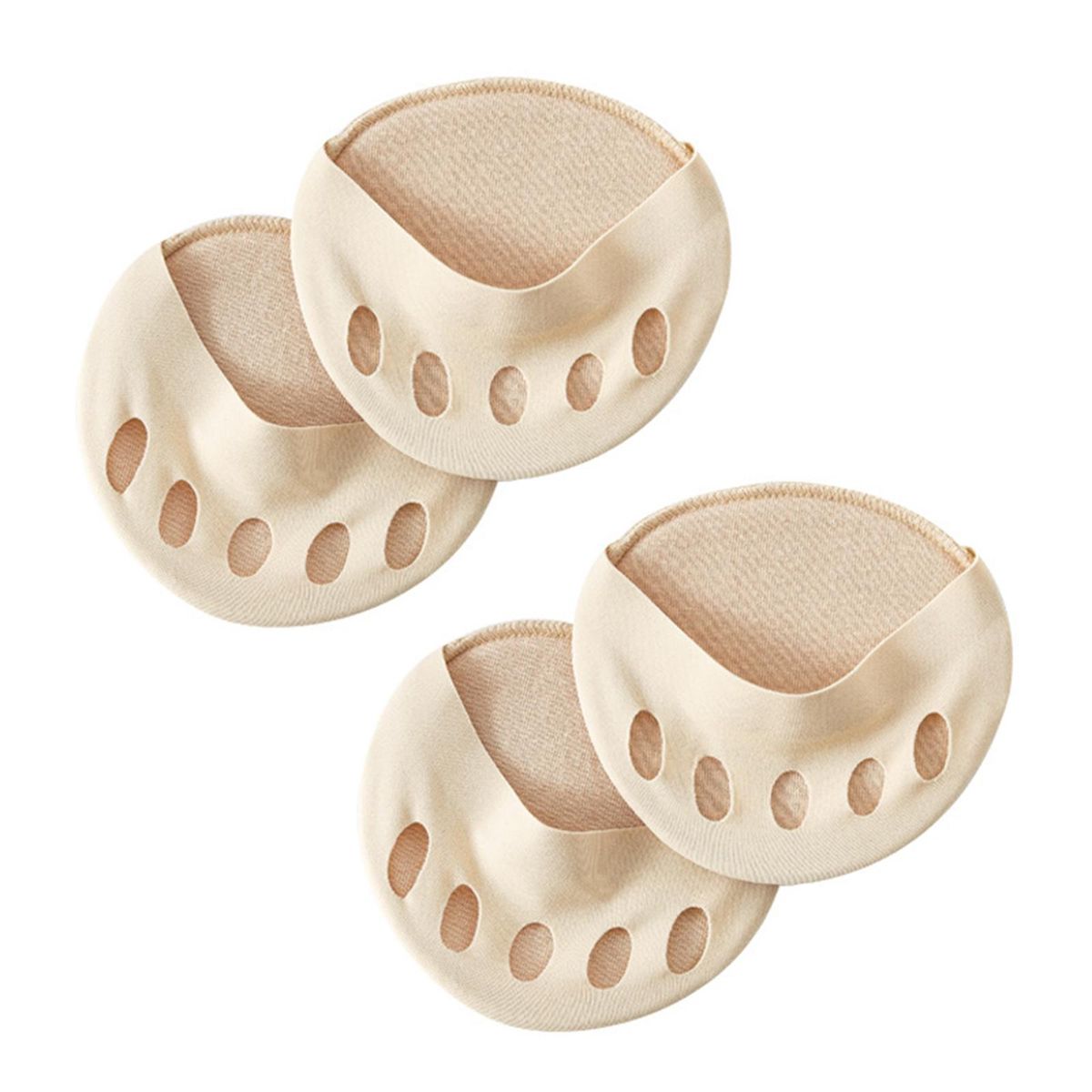 4Pcs Metatarsal Pads Cotton Ball Of Foot Cushions Anti-Slip Skin