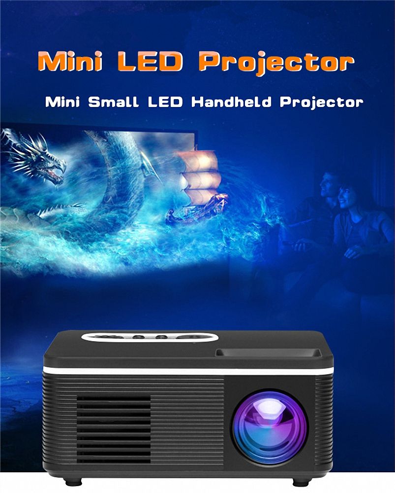 1080P HD Projector Portable Movie Projector Home Projector