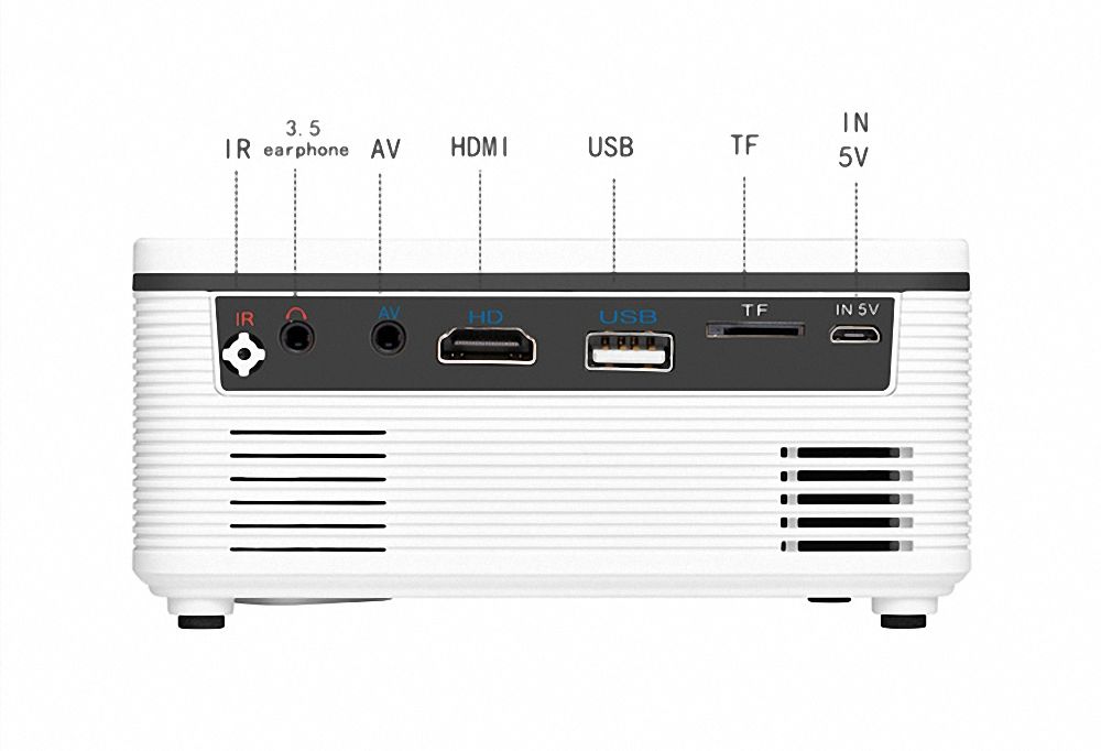 1080P HD Projector Portable Movie Projector Home Projector