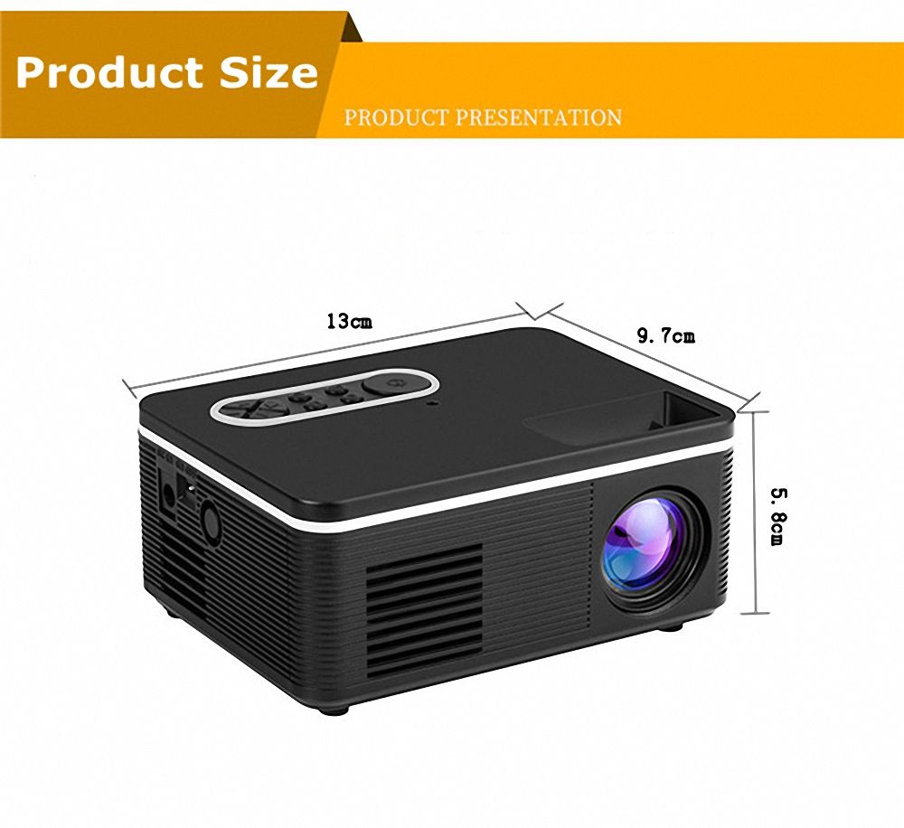 1080P HD Projector Portable Movie Projector Home Projector