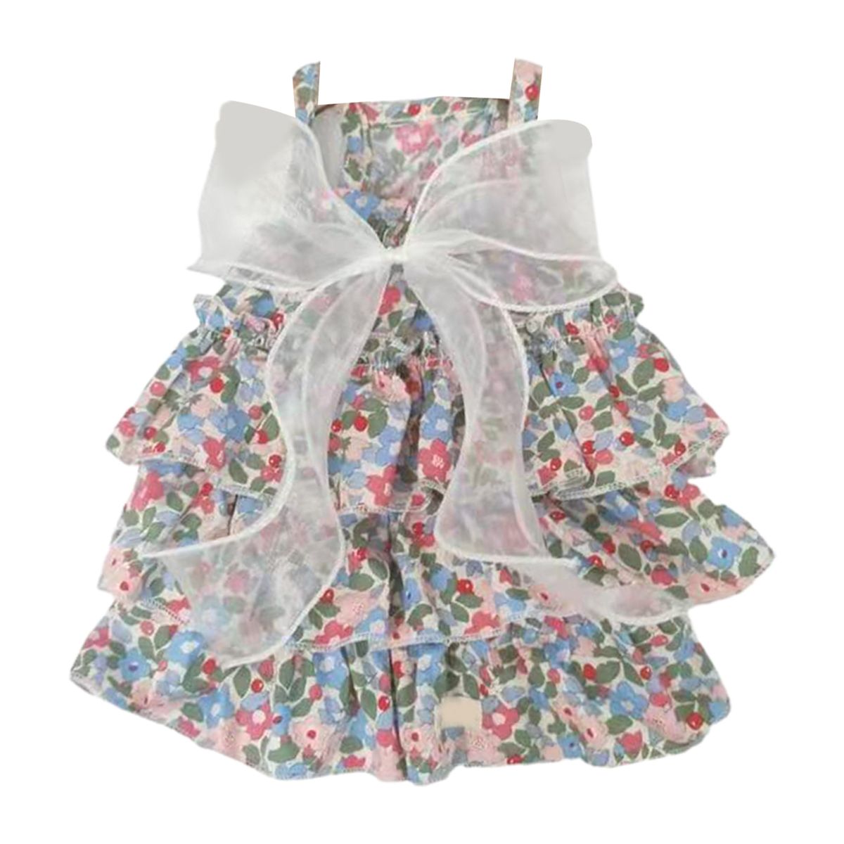 Pet Dress Dog Sundress Puppy Summer Dress Blue