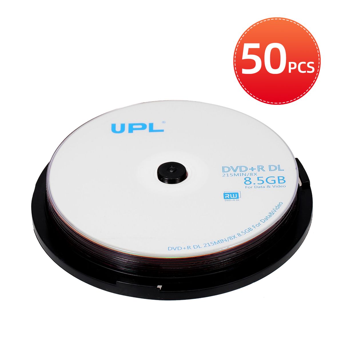 50PCS 215MIN 8X DVD+R DL 8.5GB Blank Disc DVD Disk For Data