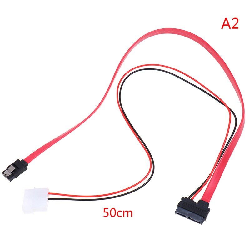 7 + 6 Pin Slimline SATA Cable For Slim Laptop SATA DVD
