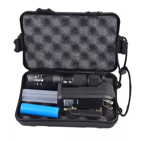 Security Tactical Rechargeable LED Flashlight - Waterproof