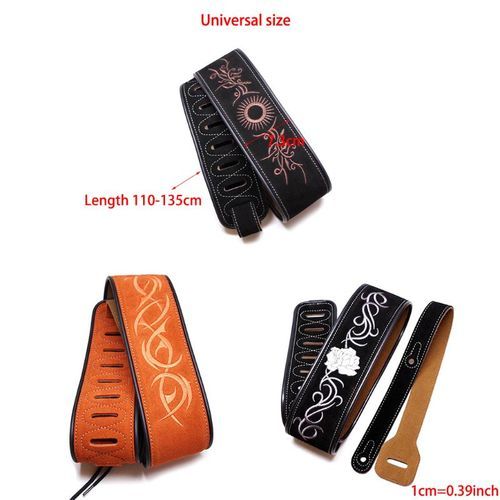 Adjustable Guitar Shoulder Strap Synthetic Leather Belt