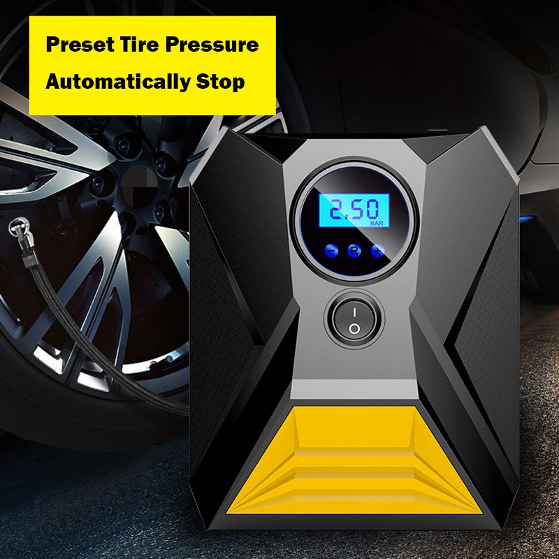 Digital/Pointer Car Tire Inflator Electric Tire Inflator Portable Emergency Air Compressor Pump With LED Light Car Inflator Pump