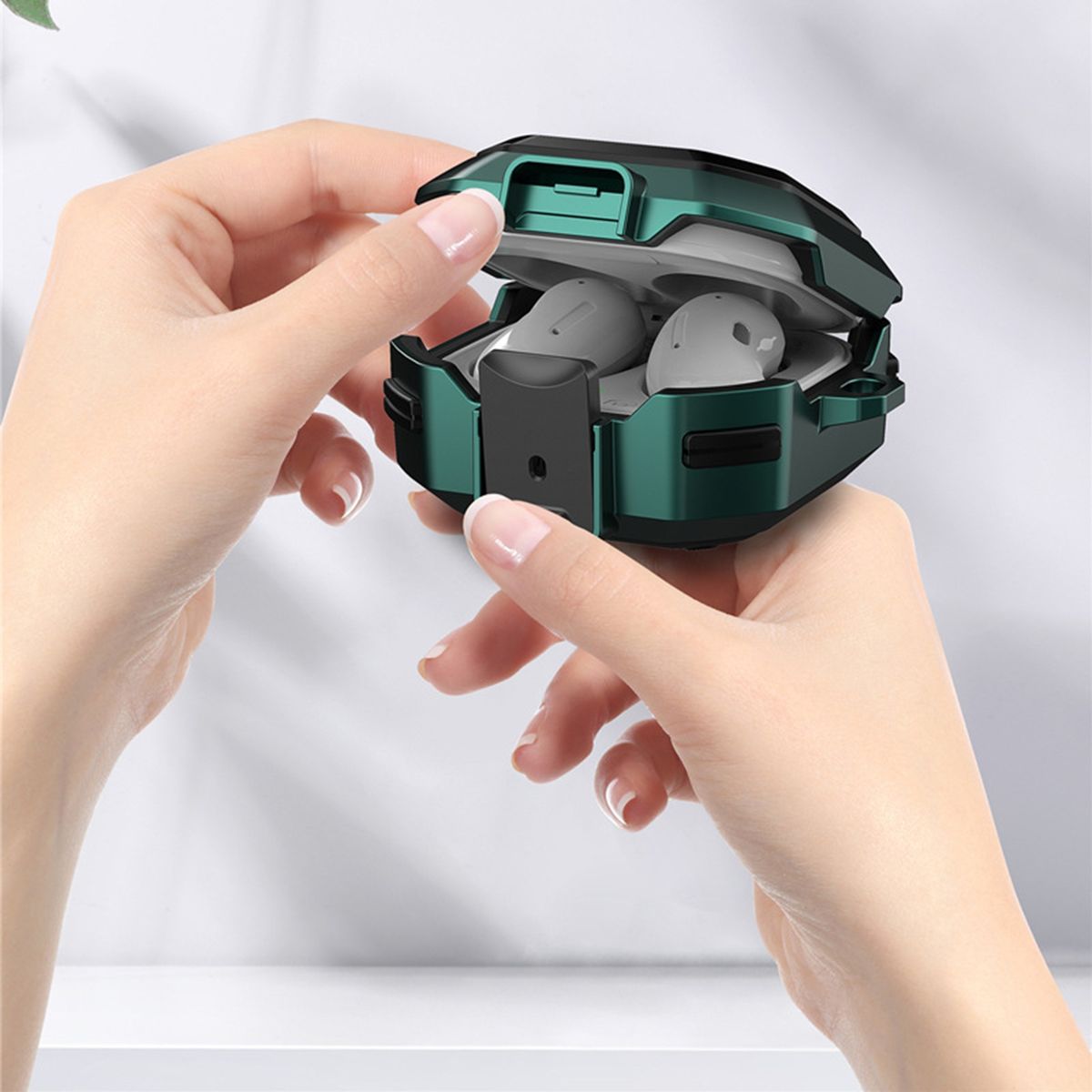 Earphone Protective Case   Universal Anti-slid Earphone Case Green