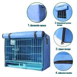 Pet Cat Rabbit Dog Cage Cover Foldable Playpen Crate Cover Breathable Waterproof Sun Proof Windproof Poncho Insulation Cover