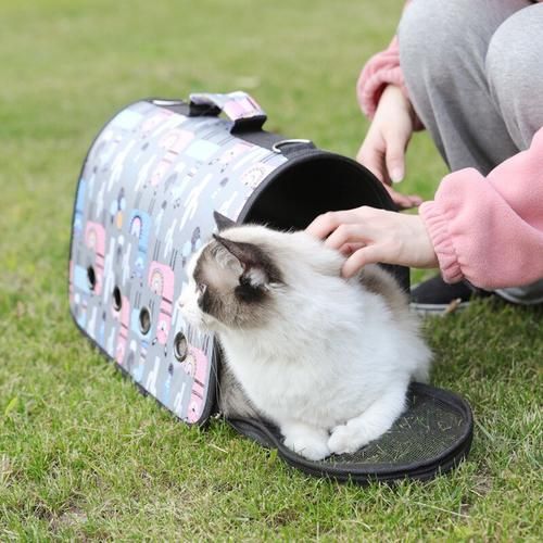 Pet Carrier Bags For Small Dogs Cats Folding Cage Collapsible Crate Travel Handbag Shoulder Bag Pet Supplies Transport Carry Box
