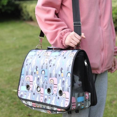 Pet Carrier Bags For Small Dogs Cats Folding Cage Collapsible Crate Travel Handbag Shoulder Bag Pet Supplies Transport Carry Box