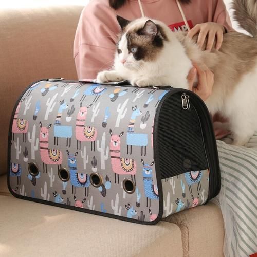 Pet Carrier Bags For Small Dogs Cats Folding Cage Collapsible Crate Travel Handbag Shoulder Bag Pet Supplies Transport Carry Box